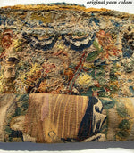 Rare c.1600s French Aubusson Figural Tapestry Panel #2 with Woman, Will Make Stunning Pillow Top
