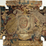 Rare c.1600s French Aubusson Tapestry Panel #3 with Face, Figural, Will Make Stunning Pillow Top