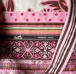 Brand New Darling Tote Bag Made up of Ribbons, Including Official Hermés Brown Logo Ribbons