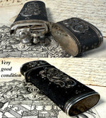 RARE Late 18th to earliest 19th Century French Necessaire, Vanity, Desk, Pocket Knife, Scissors, Pen