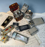 RARE Large 18th Century French Shagreen Necessaire, Traveler's Etui, 15 Tools, Eating to Drafting, Nutmeg Grater