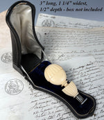 Superb Antique French Hand Carved Ivory Sceau, Wax Seal, Balon or Balloon Form, No Monogram