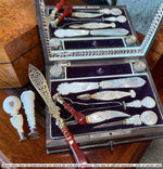 Large Carved 19th Century Mother of Pearl Antique French Sceau, Wax Seal, Excellent Condition