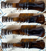 S D Monogram Antique French or Bohemian Banded Agate and Silver Sceau, Sealing Wax Seal