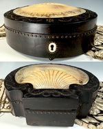 Antique 18th Century to early 1800s French Palais Royal Sewing Box, Mother of Pearl Shell, no Tools - Refit