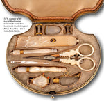 Antique 18th Century to early 1800s French Palais Royal Sewing Box, Mother of Pearl Shell, no Tools - Refit