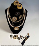 RARE 18th Century French 18k Gold and Silver Pendant, Kiln-fired Enamel Plaque, Gems, Pearls Locket