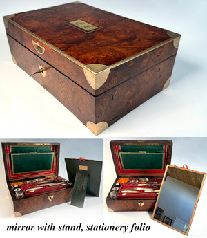 RARE c.1798-1809 French Empire  Nécessaire Traveler's Vanity, Sewing, Writer's Box, Pierre-Dominique Maire and Tonnelier, Paris