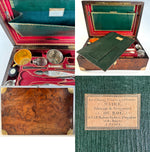 RARE c.1798-1809 French Empire  Nécessaire Traveler's Vanity, Sewing, Writer's Box, Pierre-Dominique Maire and Tonnelier, Paris
