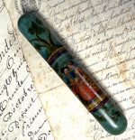 Fine Antique French Billet Doux, Love Notes Etui via Courier c.1750, Marie Antoinette's Vernis Martin Decorative Favorite