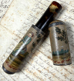 Antique French Billet Doux, Love Notes Etui for Courier Delivery in c.1750, Marie Antoinette's Vernis Martin Style