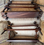 Elegant Antique 19.75" Lathe Turned French Tabletop or Lap Top Embroidery or Needlework Frame, Stand, Stretcher
