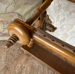 Antique 16.25" Lathe Turned French Tabletop or Lap Top Embroidery or Needlework Frame, Stand, Stretcher