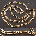 Fine Vintage or Estate 18k Gold Necklace, 15" Chain with "750" Hallmarks, 3.76gm
