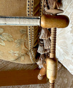 Child or Doll Antique Lathe Turned French Tabletop or Lap Top Embroidery or Needlework Frame, Stand, Stretcher