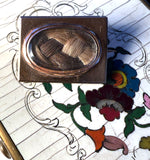 Rare Georgian Era 18k Gold Locket Brooch Mourning Pin, Engraved c. 1802 for a 2 Year Old Child