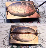 Rare Georgian Era 18k Gold Locket Brooch Mourning Pin, Engraved c. 1802 for a 2 Year Old Child