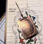 Rare Georgian Era 18k Gold Locket Brooch Mourning Pin, Engraved c. 1802 for a 2 Year Old Child