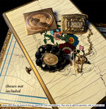 Rare Georgian Era 18k Gold Locket Brooch Mourning Pin, Engraved c. 1802 for a 2 Year Old Child