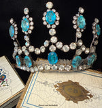 Stunning Antique French Diadem, Crown, Tiara #1  in Huge Paste Gems, Made for a Wedding
