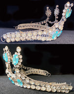 Stunning Antique French Diadem, Crown, Tiara #1  in Huge Paste Gems, Made for a Wedding