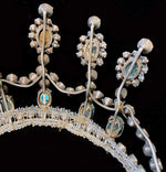 Stunning Antique French Diadem, Crown, Tiara #1  in Huge Paste Gems, Made for a Wedding