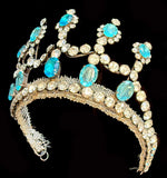 Stunning Antique French Diadem, Crown, Tiara #1  in Huge Paste Gems, Made for a Wedding