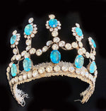 Stunning Antique French Diadem, Crown, Tiara #1  in Huge Paste Gems, Made for a Wedding