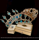 Stunning Antique French Diadem, Crown, Tiara #1  in Huge Paste Gems, Made for a Wedding
