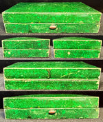 Antique French c. 1770s Palais Royal Mother of Pearl Wriiter's Set, Necessaire, Pen Inkwells, seal, 18th Century