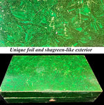 Antique French c. 1770s Palais Royal Mother of Pearl Wriiter's Set, Necessaire, Pen Inkwells, seal, 18th Century