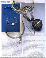 Rare Antique Pre-Early Victorian Era Silver Filagree Bangle Bracelet Yarn or Silk Skein Holder 2  for Needlework, Crochet