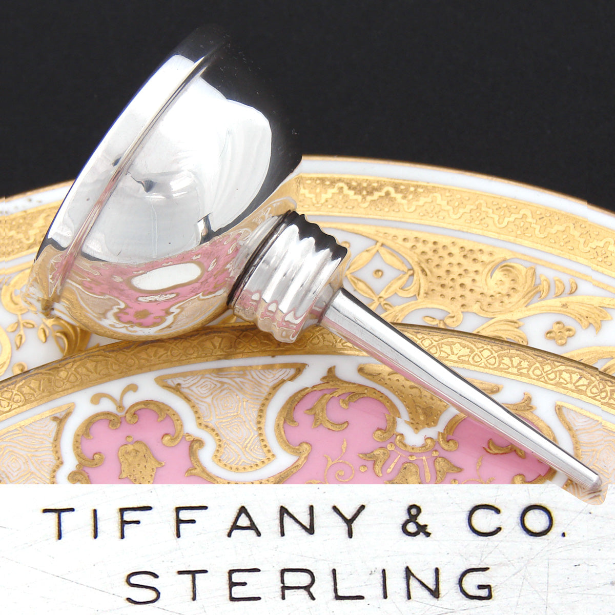 Rare Vintage Tiffany & Co. Hallmarked Sterling Silver Oil Can Shaped Vermouth Dropper