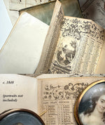 Antique French Jeweled Carnet du Bal, Aide de Mémoire, c. 1848 Enamel and; Gem-Set Cartouche
