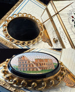 Superb Large Antique Vicitorian Era Micro Mosaic of Coliseum set in 14k Gold Brooch Mount, c.1840-60