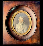 Rare Fine c.1795-99 Portrait Miniature, Incoyables Young Man, Luxuriants post French Revolution, Directoire