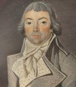 Rare Fine c.1795-99 Portrait Miniature, Incoyables Young Man, Luxuriants post French Revolution, Directoire