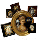 Elegant French Gentleman Portrait Miniature, Louis-Philippe Era, Napoleon Hair and Gold Stick Pin