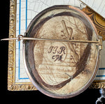 French Revolutionary Portrait Miniature Brooch, c.1790–1795 Incroyables et Merveilleuses 10k, 16k