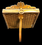 Charming Antique Portrait Miniature of Children, Boy and Girl in French Empire Bronze Frame