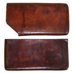 Fine Antique Italian Leather Wallet, Paper Money Case, Tooled, Gilt Embossed & Heraldry