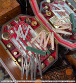 Rare 18th c. Georgian-era Scientific or Drafting Instrument, Ivory Ruler in Fine Shagreen Etui, Case