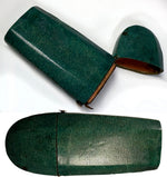 Rare 18th Century French Shagreen (Galuchat) Étui – Museum Quality Green Luxury Case, Silk Velvet Interior