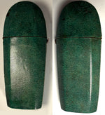 Rare 18th Century French Shagreen (Galuchat) Étui – Museum Quality Green Luxury Case, Silk Velvet Interior