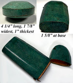 Rare 18th Century French Shagreen (Galuchat) Étui – Museum Quality Green Luxury Case, Silk Velvet Interior