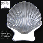 Set of 4 Vintage Sterling Silver Seashell Shaped Salts, Bon Bon or Nut Dishes