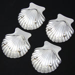 Set of 4 Vintage Sterling Silver Seashell Shaped Salts, Bon Bon or Nut Dishes