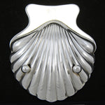 Set of 4 Vintage Sterling Silver Seashell Shaped Salts, Bon Bon or Nut Dishes