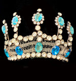 Stunning Antique French Diadem, Crown, Tiara #2  in Huge Paste Gems, Made for a Wedding