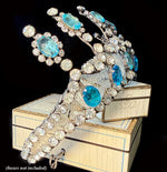 Stunning Antique French Diadem, Crown, Tiara #2  in Huge Paste Gems, Made for a Wedding